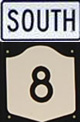 NY 8 South Sign